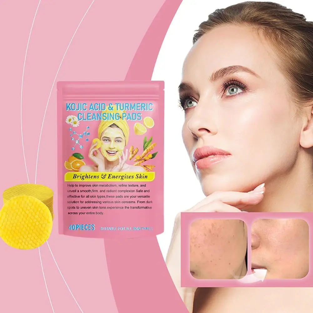 Turmeric Kojic Acid Exfoliating Cleansing Pads