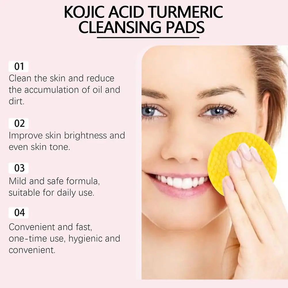 Turmeric Kojic Acid Exfoliating Cleansing Pads